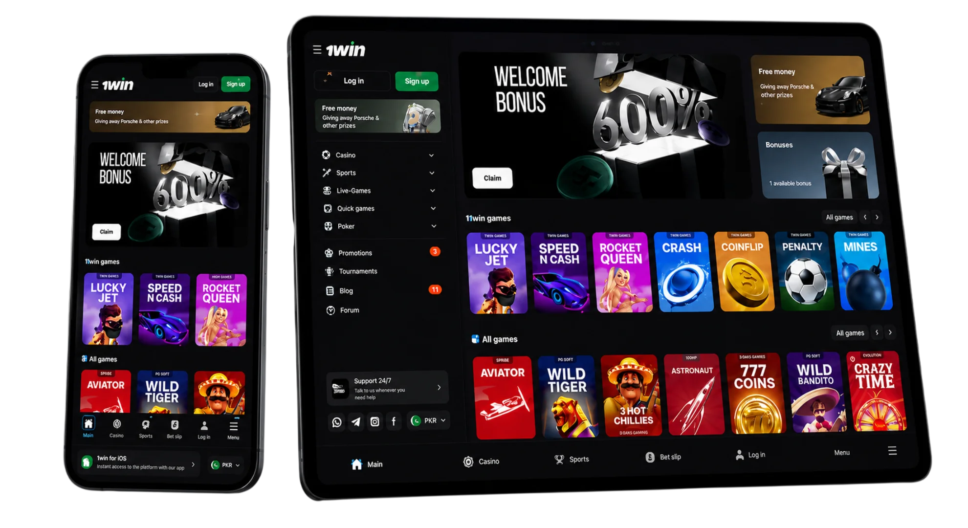 Download the latest version of the 1win app for free.