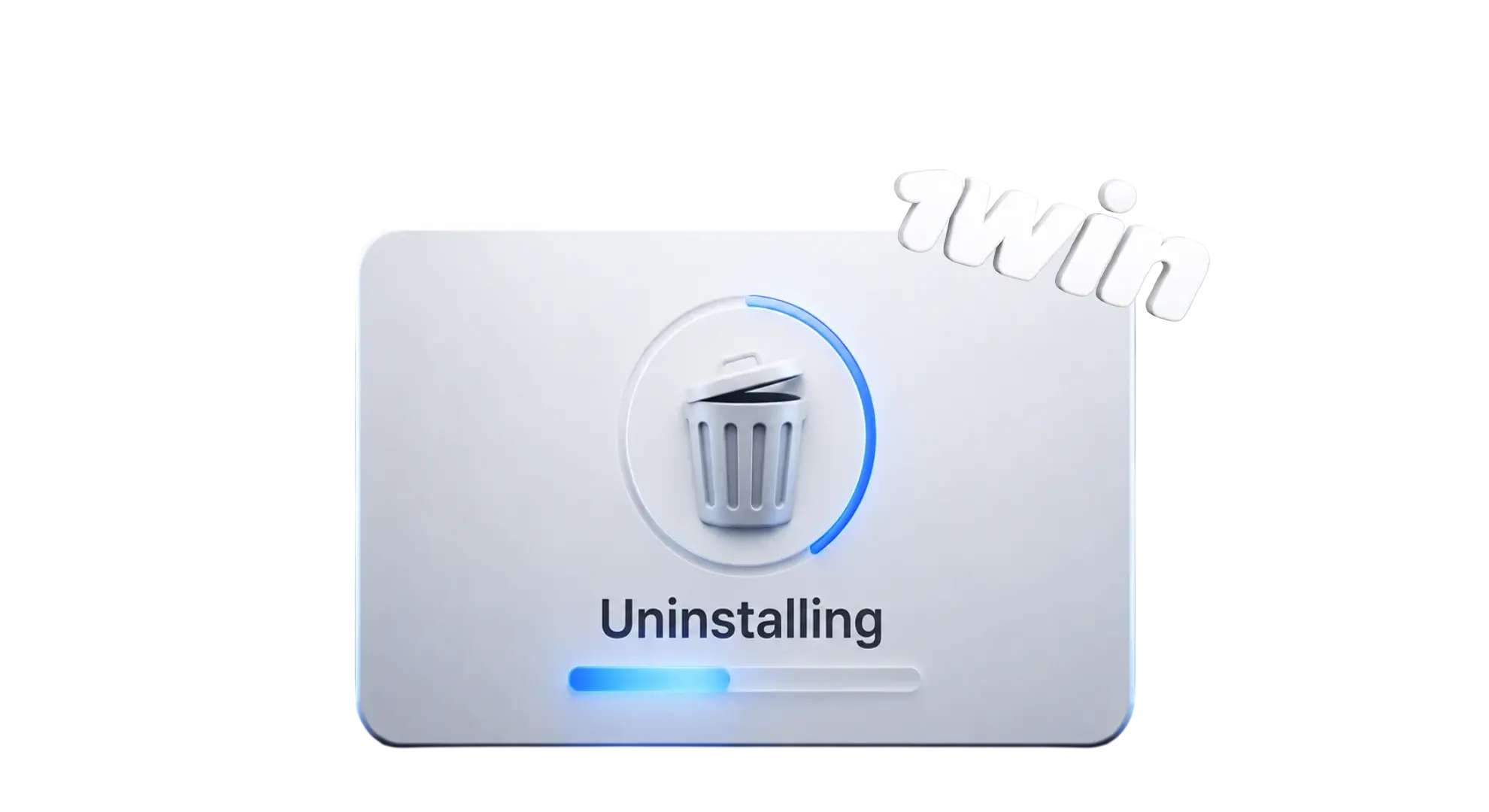 Uninstalling the 1win application.